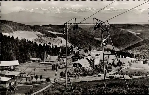 Ak Feldberg im Schwarzwald, Schwebelift, Feldberg Hof, Alpen