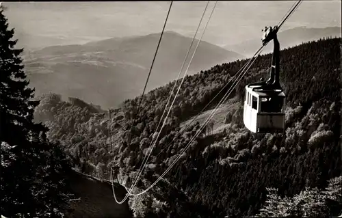 Ak Freiburg im Breisgau Schwarzwald, Schauinsland, Seilbahn