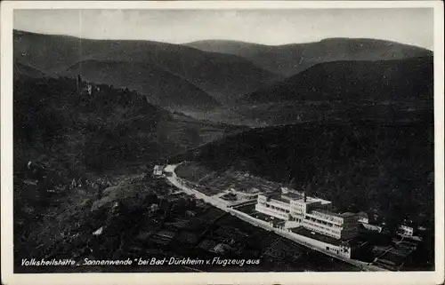 Ak Bad Dürkheim in der Pfalz, Volksheilstätte Sonnenwende, Luftbild, Panorama