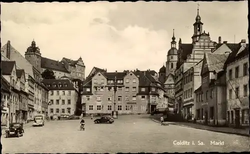 Ak Colditz in Sachsen, Markt, Kirche