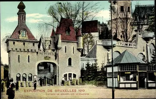 Ak Bruxelles Brüssel, Weltausstellung 1910, Entrée de Kermesse