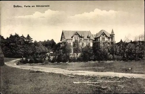 Ak Soltau Lüneburger Heide Niedersachsen, Partie am Böhmerwald