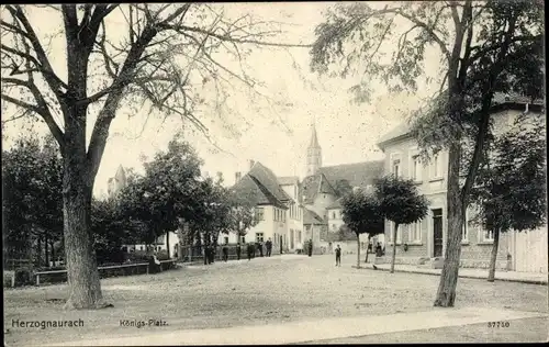 Ak Herzogenaurach in Mittelfranken, Königsplatz