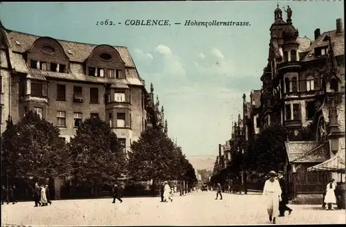 Ak Koblenz am Rhein, Hohenzollernstraße