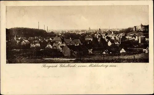 Ak Bergisch Gladbach in Nordrhein Westfalen, Gesamtansicht, Blick vom Mühlenberg