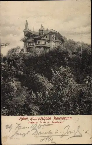 Ak Baierbrunn Oberbayern, Hotel Konradshöhe