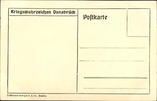 Ak Osnabrück in Niedersachsen, Karl der Große, Kriegswahrzeichen, Nagelung