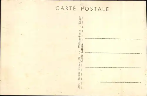 Ak Afrique Occidentale Francaise, Peulhe Jeune Fille, Afrikanerin, Busen