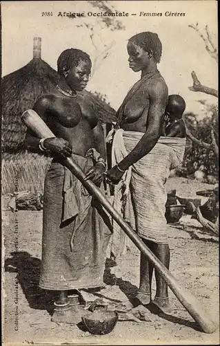 Ak Afrique Occidentale, Femmes Cereres, Afrikanerinnen, Barbusig