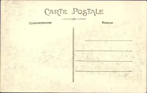 Ak Französisches U Boot, Submersible type Pluviose au large par gros temps