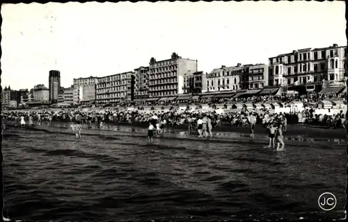 Ak Blankenberghe Blankenberge Westflandern, Vue generale de la Digue, Hotels