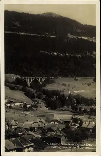 Ak Ballaigues Kanton Waadt, Vallorbe, Le Viaduc du Day, Ortsansicht, Brücke