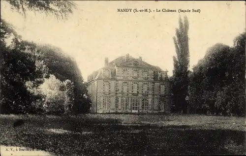 Ak Nandy Seine et Marne, Château