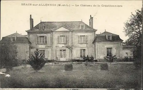 Ak Brain sur Allonnes Maine et Loire, Château de la Crésillonnière