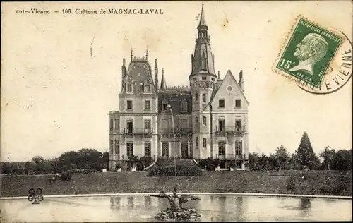 Ak Magnac Laval Haute Vienne, Château