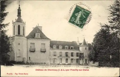 Ak Indre et Loire, Chateau de Charnizay par Preuilly sur Claise