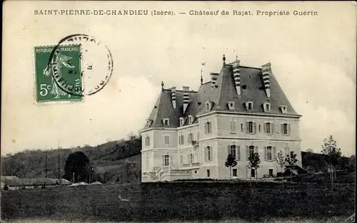 Ak Saint Pierre de Chandieu Isere, Château de Rajat