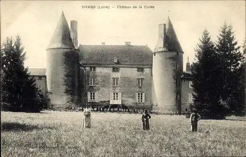 Ak Vivans Loire, Château de la Curée