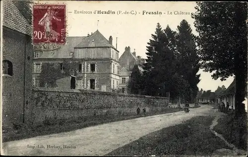 Ak Fressin Pas de Calais, La Chateau, Mauer