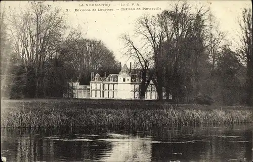 Ak Pinterville Eure, Environs de Louviers, Chateau de Pinterville