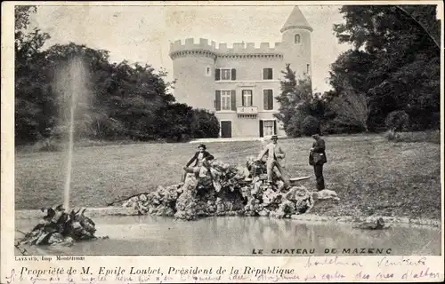 Ak Chateauneuf de Mazenc Drome, Propriete de M. Emile Loubet