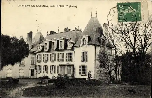 Ak Lazenay Cher, Chateau, pres Reuilly (Indre)