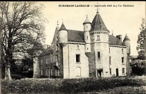 Ak St-Romain-Lachalm Haute Loire, Le Chateau