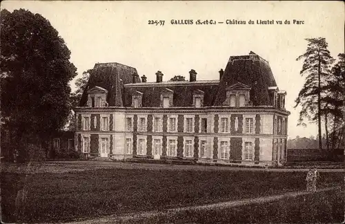 Ak Galluis Yvelines, Chateau du Lieutel vu du Parc
