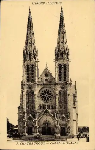 Ak Châteauroux Indre, Cathedrale St-Andre