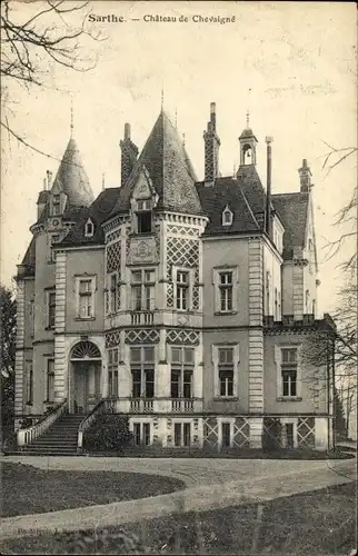 Ak Chevaigne Sarthe, Chateau