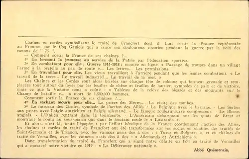 Ak Ille et Vilaine Frankreich, L'Abbe Quemerais,l'Epopee de la Delivrance, Bibliotheque monumentale