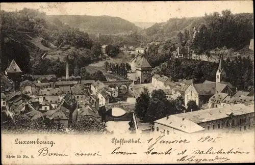 Ak Pfaffenthal Luxemburg, Gesamtansicht