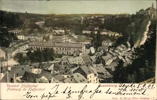 Ak Pfaffenthal Luxemburg, Vorstadt