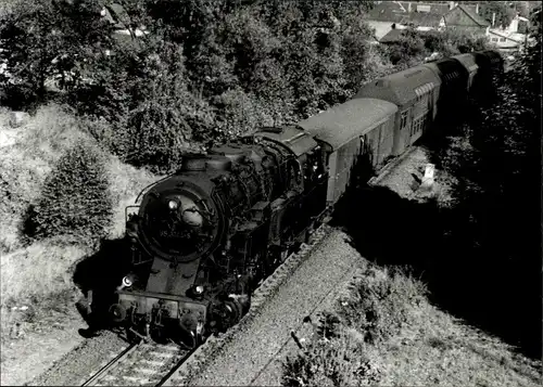 Foto Ak Lokomotive 95 0044-8 Bw Probstzella, Thür. Wald 1977, Arbeitsgemeinschaft Lokrundschau e.V.