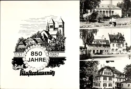 Ak Bad Klosterlausnitz in Thüringen, 850 Jahre, Kurhotel Köppe, Sanatorium, Markt, Rathaus