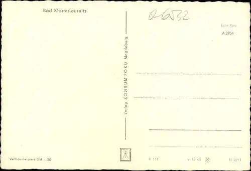 Ak Bad Klosterlausnitz in Thüringen, Moorbad, Kurpark, Parkbühne, Klosterkirche, Hermann-Sachse-Str.