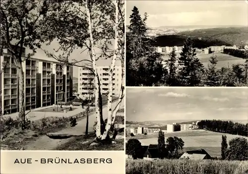 Ak Brünlasberg Aue im Erzgebirge Sachsen, Panorama