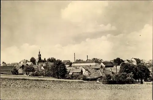 Ak Hermsdorf in Thüringen, Panorama, Kirchturm