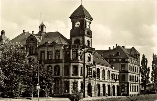 Ak Karl Marx Stadt Chemnitz in Sachsen, Feuerwache, Außenansicht