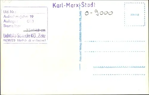 Ak Karl Marx Stadt Chemnitz in Sachsen, Straßenpartie, Kirche