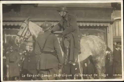 Ak Belgien, Le General Gérard Leman, l'heroique defenseur de Liege