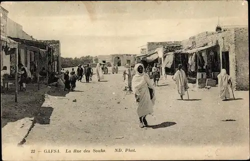 Ak Gafsa Tunesien, La Rue des Souks