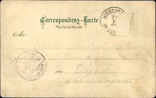 Litho Bezděz Schloßbösig Region Reichenberg, Ruine Bösig, Ortsansicht