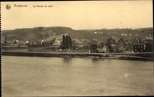 Ak Andenne Wallonien Namur, La Meuse en aval