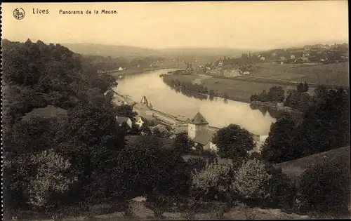 Ak Lives sur Meuse Wallonien Namur, Panorama de la Meuse