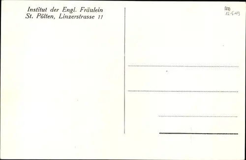Ak Sankt Pölten in Niederösterreich, Institut der Engl. Fräulein, Hochaltar