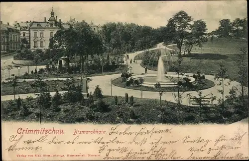 Ak Crimmitschau in Sachsen, Bismarckhain