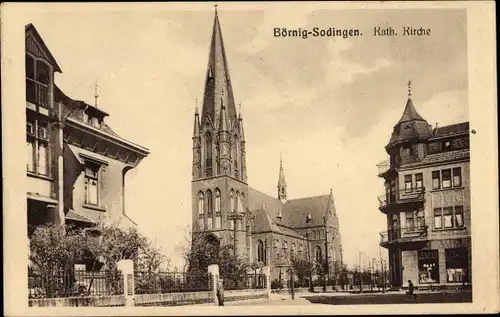 Ak Börnig Sodingen Herne im Ruhrgebiet, Kath. Kirche