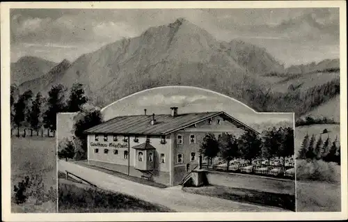 Ak Anger in Oberbayern, Gasthof Kröpfl