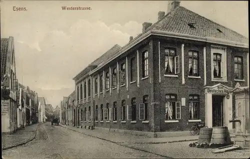 Ak Esens in Ostfriesland, Westerstraße, Hotel Deutsches Haus